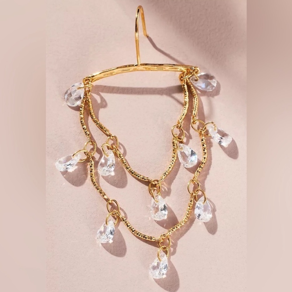 NWT Anthropologie Floating Chandelier Earrings - Picture 2 of 4
